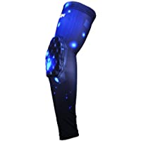 COOLOMG (1 Unidad) Youth adulto Power Shooter Manga de compresión acolchado de béisbol baloncesto Ciclismo Nebula sky6…